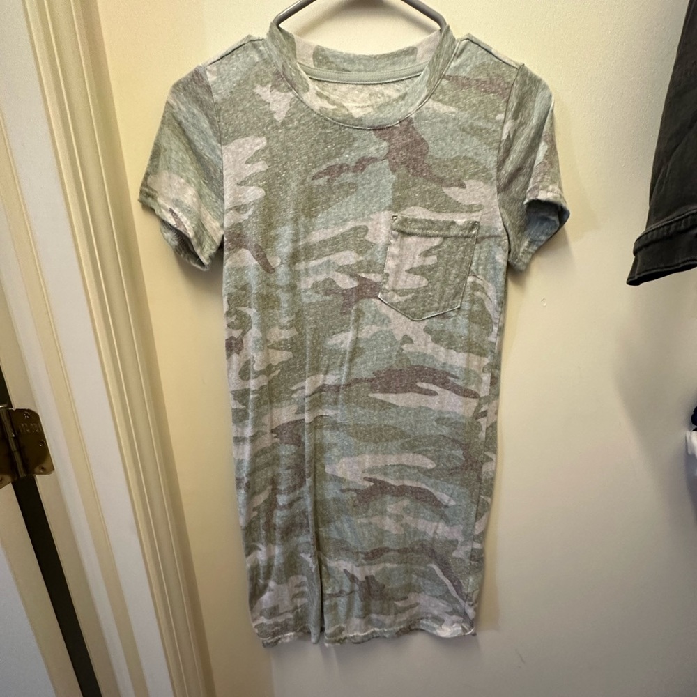 Camo tshirt dress